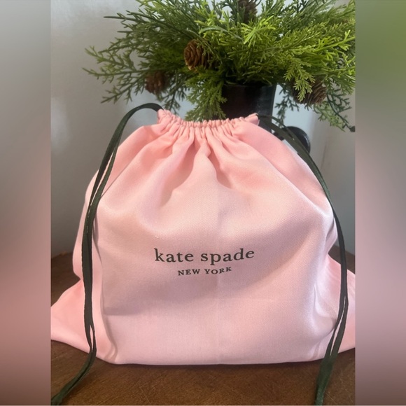 EUC Kate Spade Black Bag with Gold Ring Handles - Picture 12 of 13